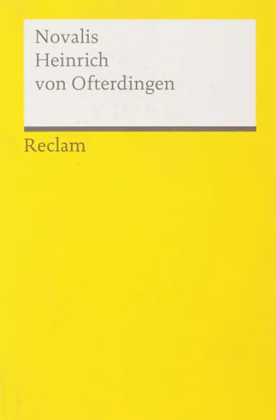 Обложка книги Heinrich von Ofterdingen, Novalis