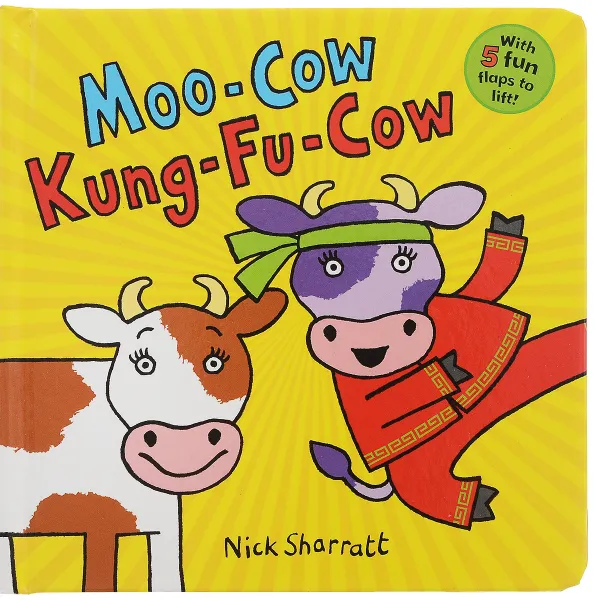 Обложка книги Moo-Cow Kung-Fu-Cow, Nick Sharratt