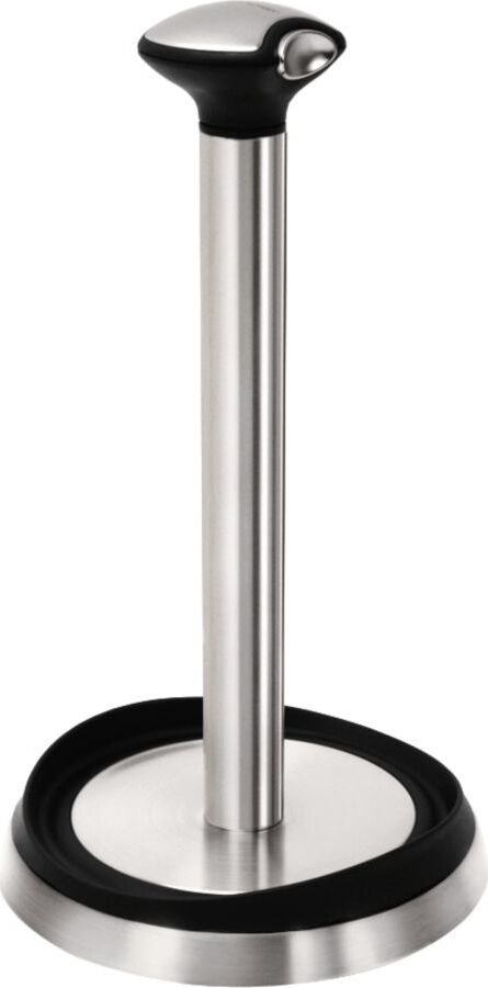 фото Держатель для кухонных полотенец Simplehuman, KT1021-SH, серый металлик, черный, высота 28 см