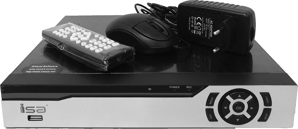 фото Видеорегистратор ISA-AHD3308T-LM 8-каналов для видеонаблюдения в офисе, магазине, в доме или на даче