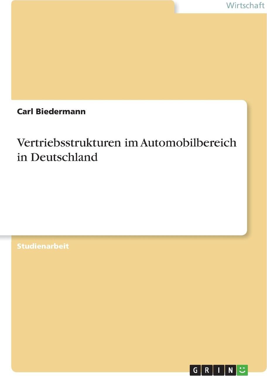 фото Vertriebsstrukturen im Automobilbereich in Deutschland