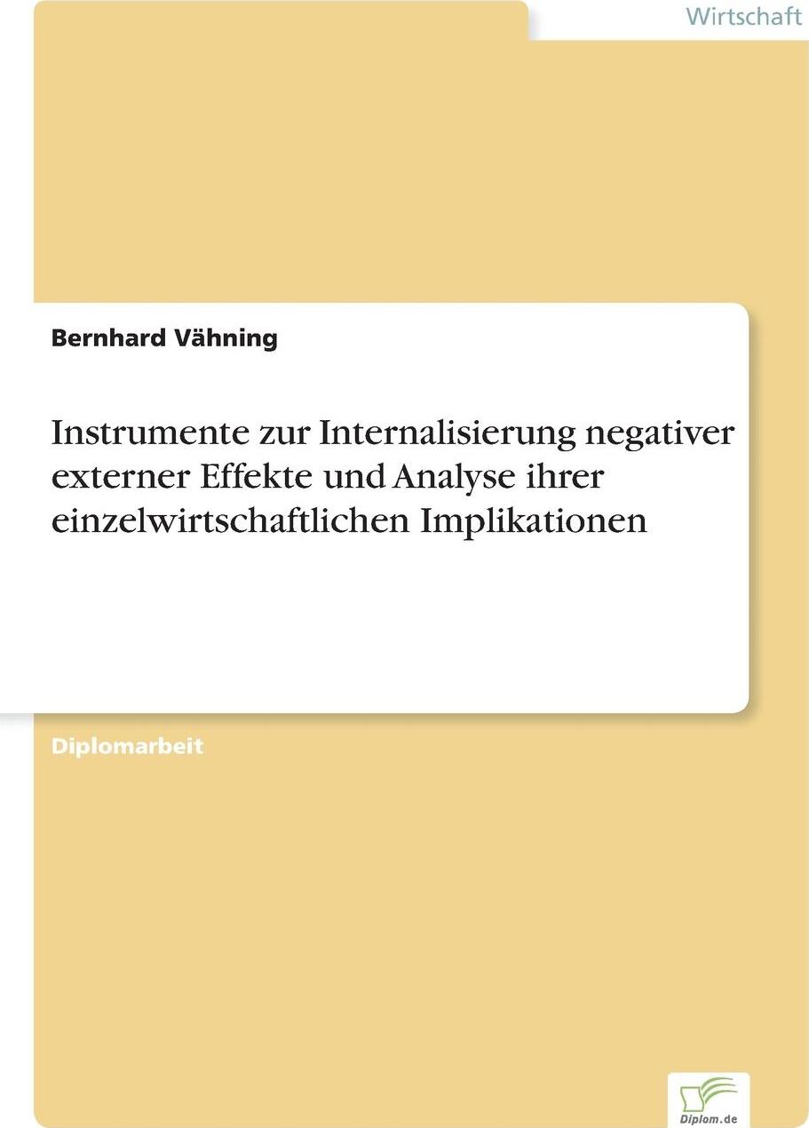 фото Instrumente zur Internalisierung negativer externer Effekte und Analyse ihrer einzelwirtschaftlichen Implikationen