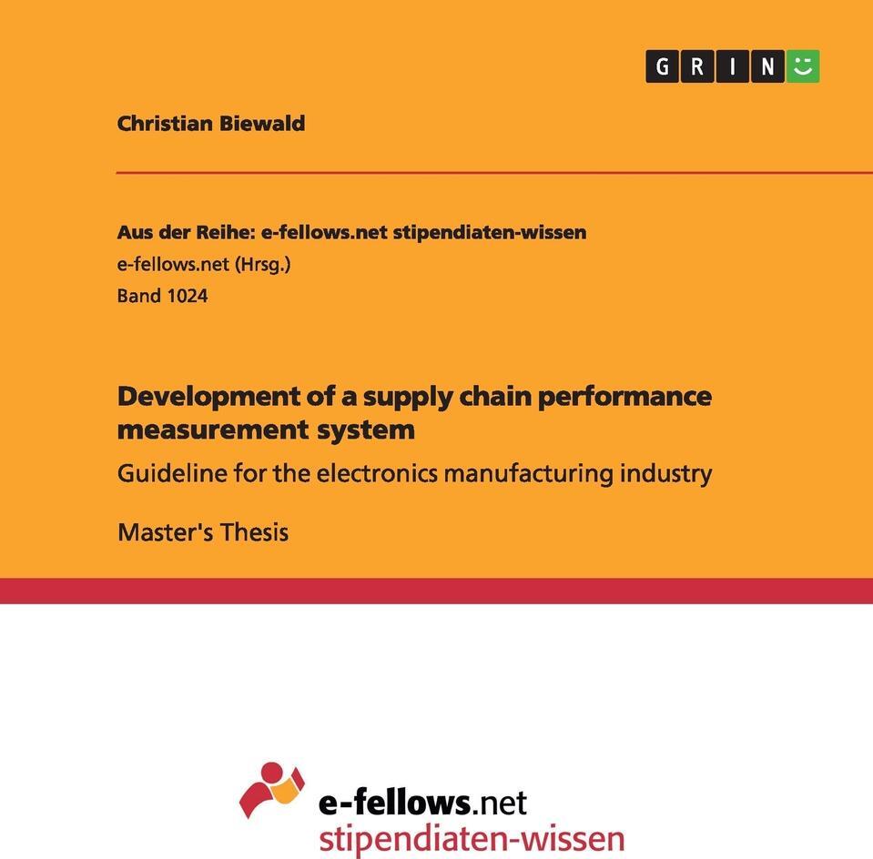 фото Development of a supply chain performance measurement system