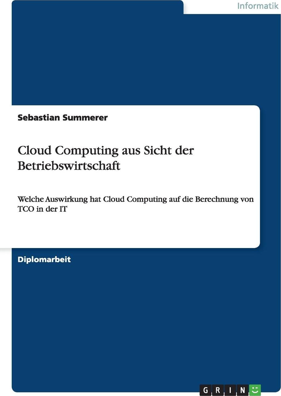 фото Cloud Computing aus Sicht der Betriebswirtschaft