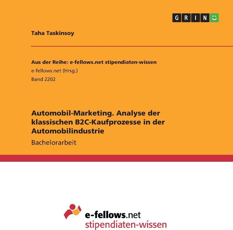 фото Automobil-Marketing. Analyse der klassischen B2C-Kaufprozesse in der Automobilindustrie