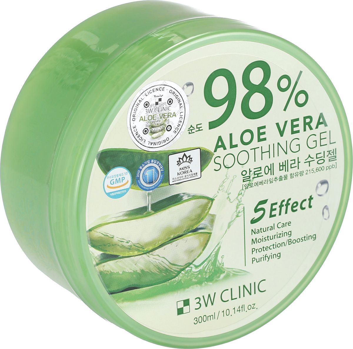 фото Гель для душа 3W Clinic Aloe Vera 98%, 300 г