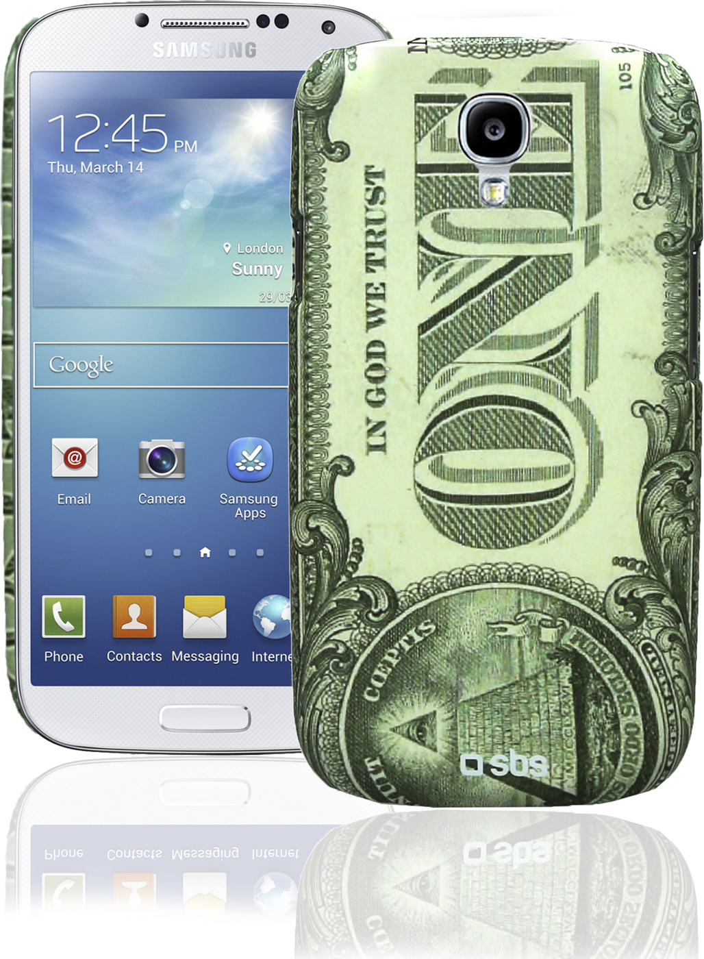 фото Чехол SBS для Samsung Galaxy S4 (Money, зеленый)