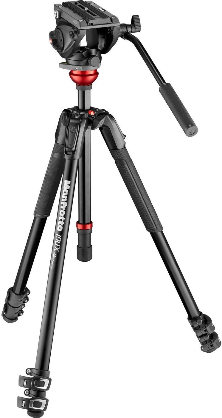 фото Штатив Manfrotto MVK500190XV, шаровая головка MVH500AH, выравнивающая колонна