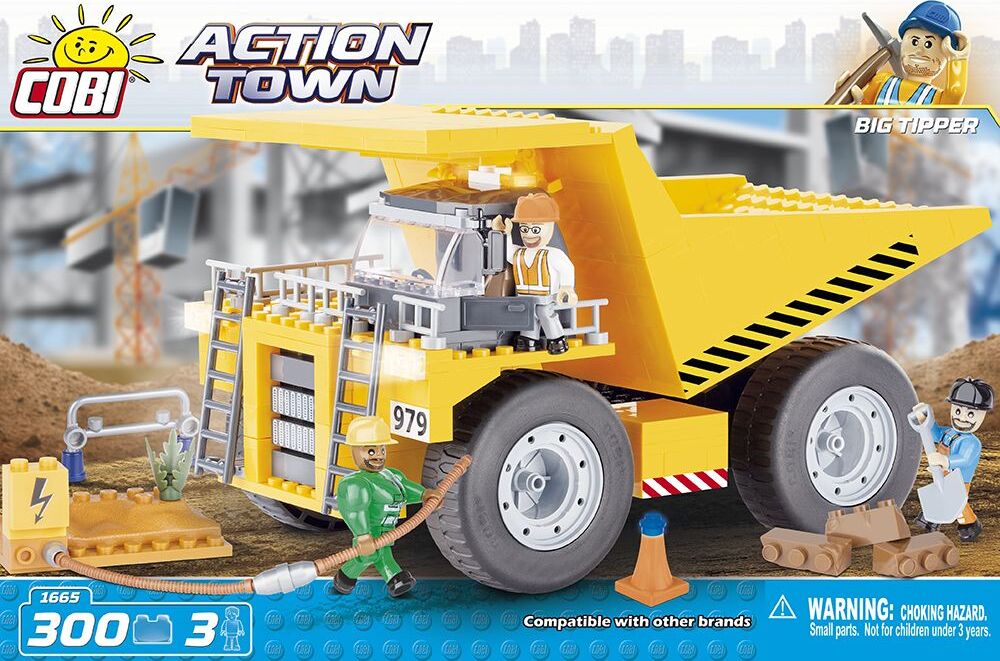 Конструктор Cobi Action Town 1651 самосвал и экскаватор. Конструктор Cobi Action Town 1665 большой самосвал.