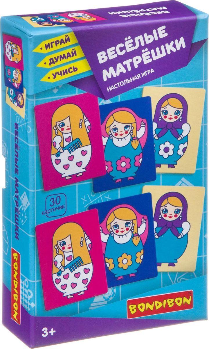 Bondibon Обучающая игра Веселые матрешки, ВВ3913