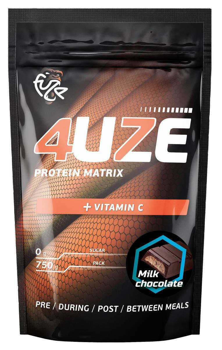 Протеин Fuze "4uze + Vitamin C", молочный шоколад, 750 г — купить в ...