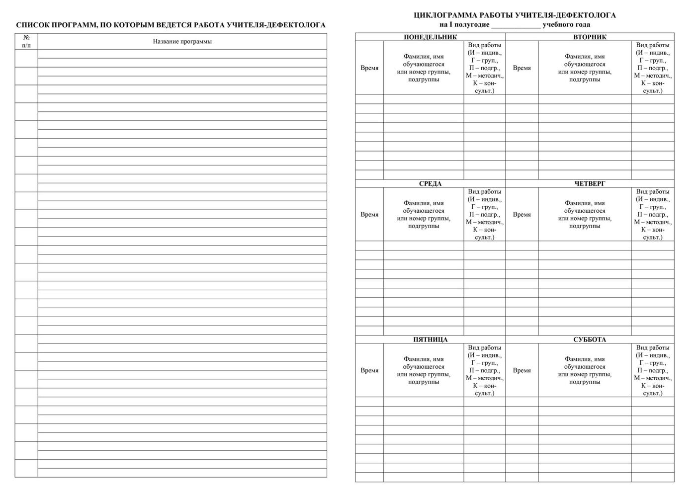 Журнал консультаций учителя дефектолога заполненный образец