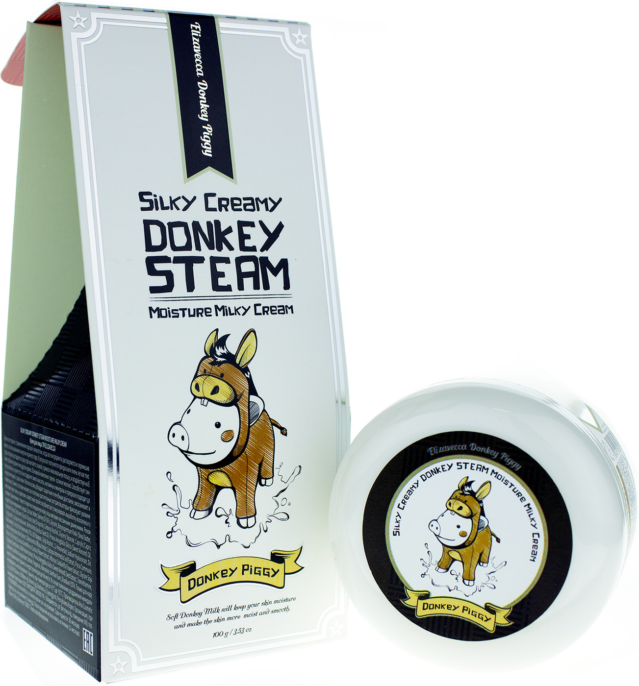 Silky creamy donkey steam cream moisture milky cream фото 35