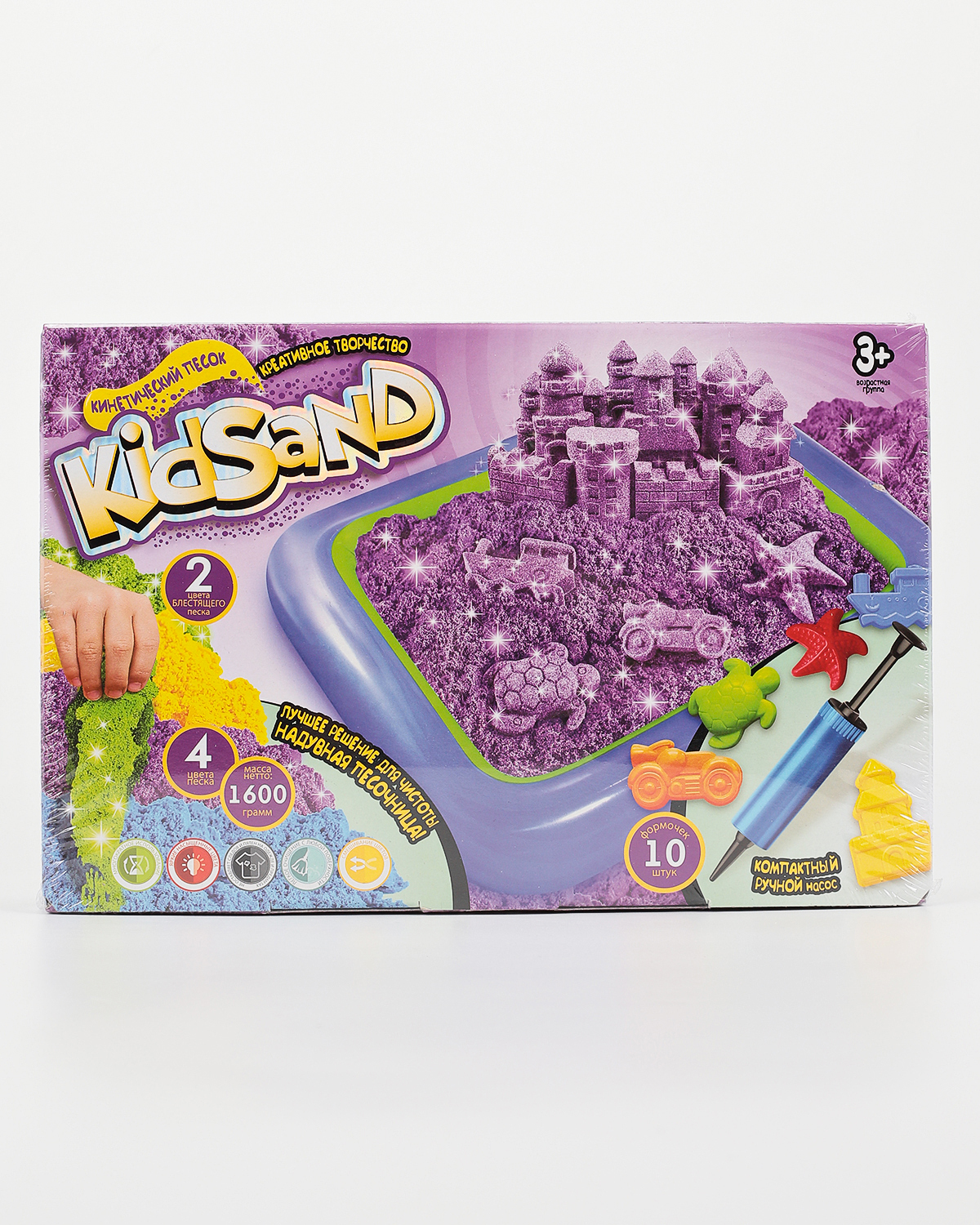 Danko Toys Кинетический песок Kidsand 4 цвета 1,6 кг