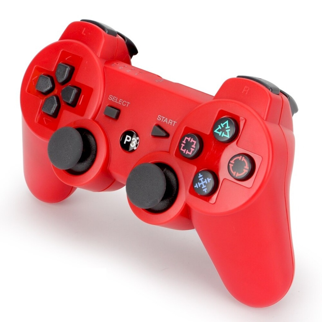 Геймпад ps3. PLAYSTATION 3 Gamepad. Dualshock 3 красный. Беспроводной геймпад для ps3 (красный) (ot-pcg02). Геймпад для ps3 Dual.