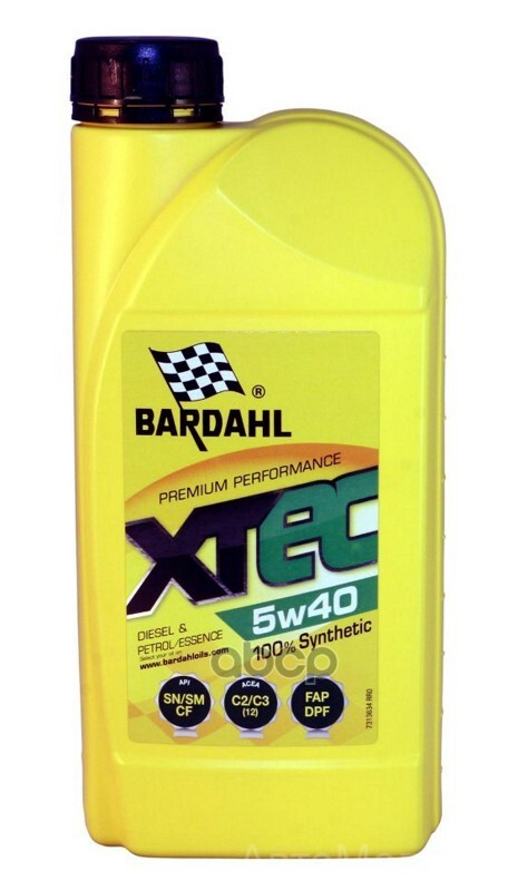 Моторное масло Bardahl Xtec 5W-40 - купить в интернет-магазине OZON