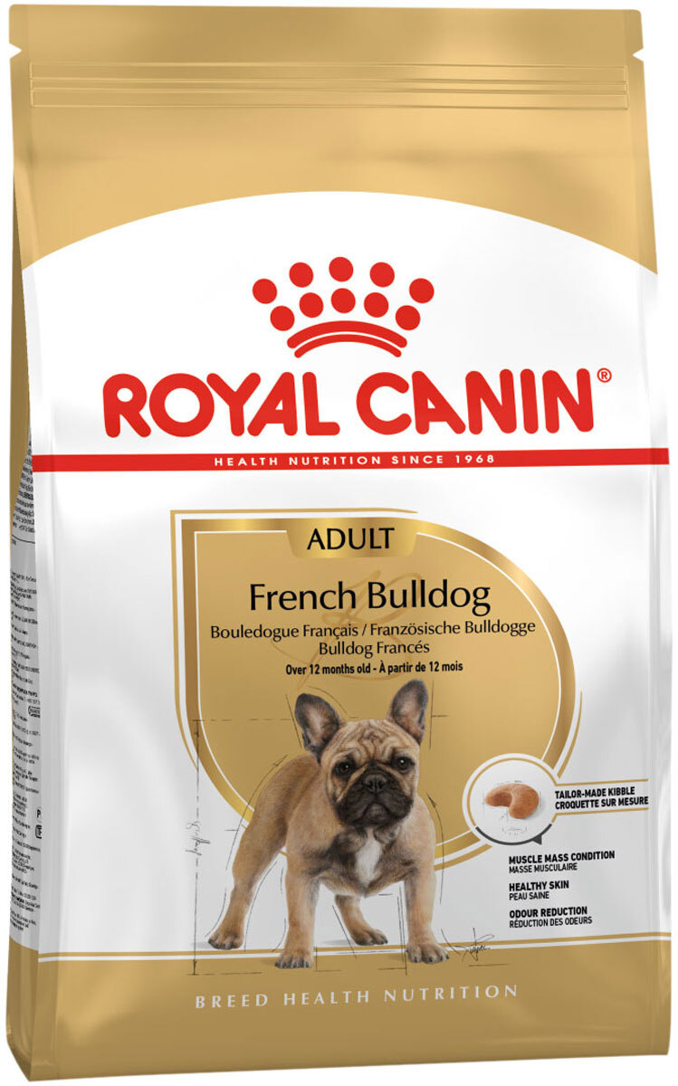 Royal Canin Breed dog French Bulldog Adult / Сухой корм Роял Канин для взрослых собак породы Французский Бульдог старше 1 года, 9 кг