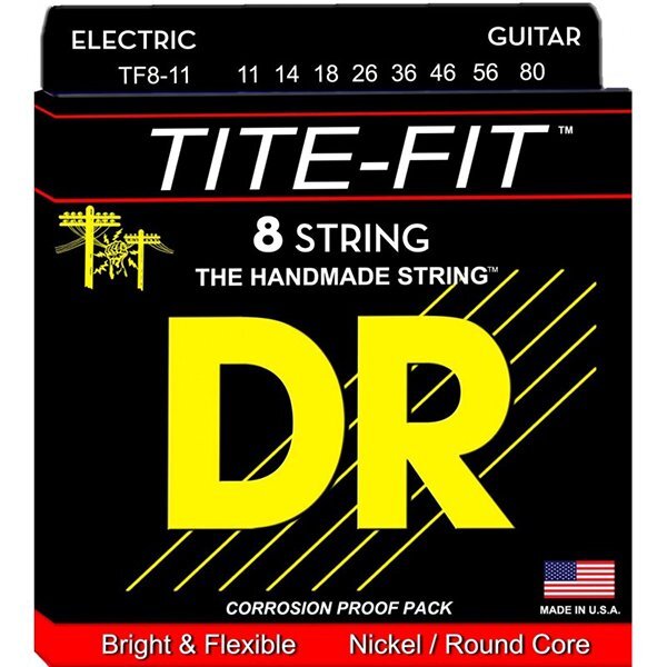 Струны для электрогитары DR Strings Tite-Fit  TF8-11