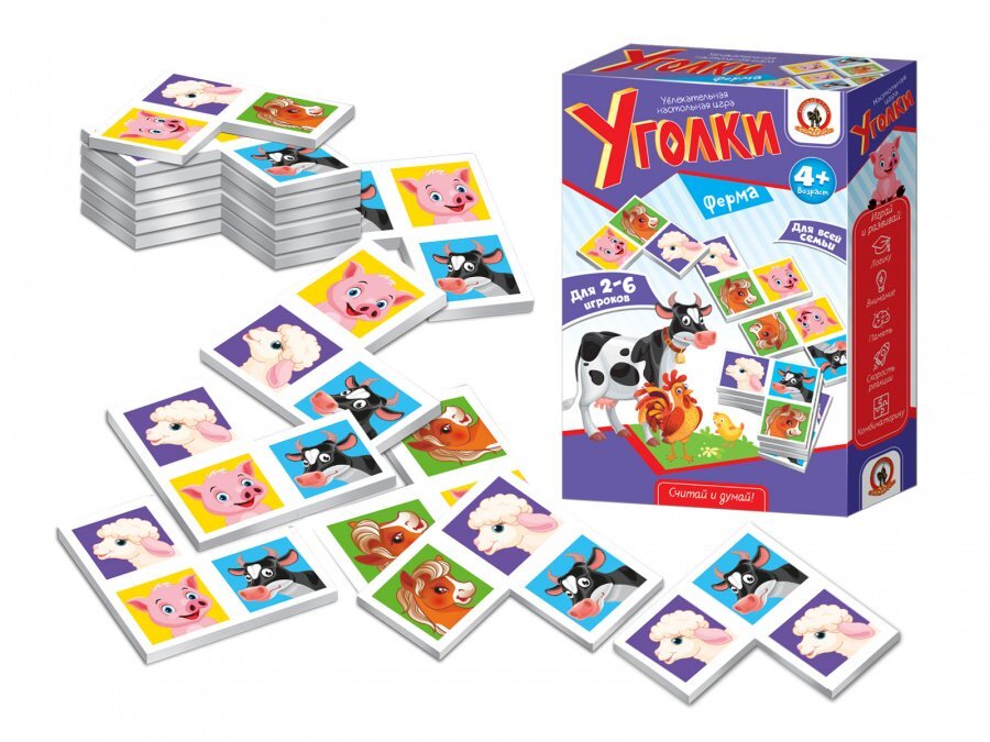Игра настольная Уголки "Ферма" — купить в интернет-магазине OZON с ...