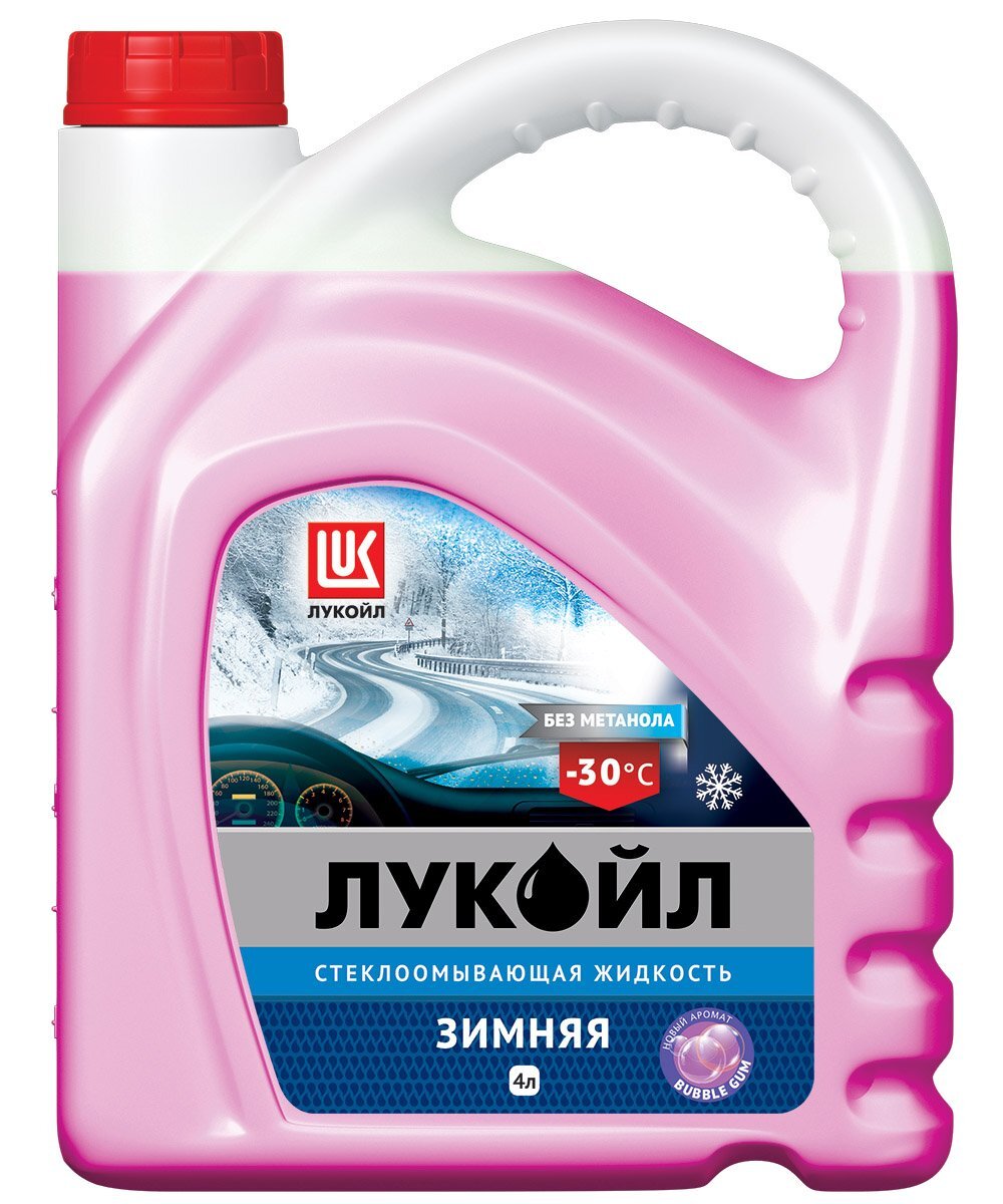 Лукойл (Lukoil) Жидкость стеклоомывателя Жевательная резинка -30°C 4 л