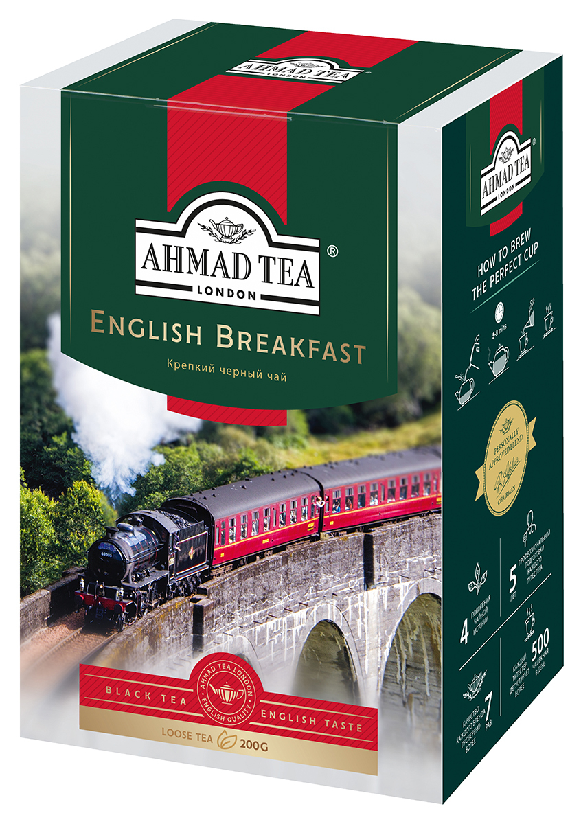 Чай листовой чёрный Ahmad Tea English Breakfast, 200 г - купить с ...