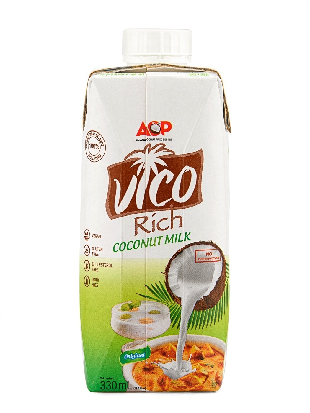 Органическое кокосовое молоко ACP VICO Rich / 330 мл / 1 шт — купить в ...