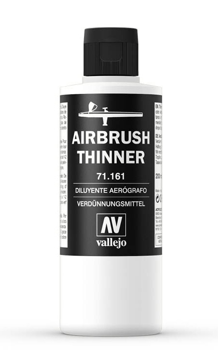 Разбавитель для акриловых красок Vallejo AIRBRUSH THINNER 200мл.