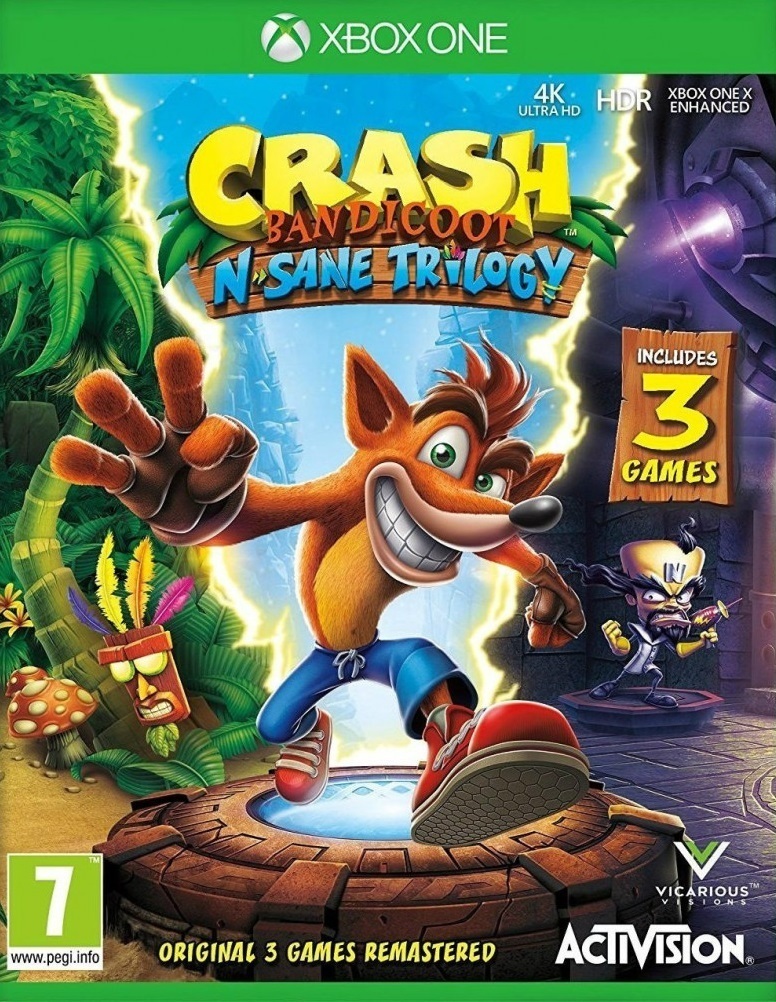 Игра Crash Bandicoot N’sane Trilogy (Xbox One, Xbox Series, Английская версия)