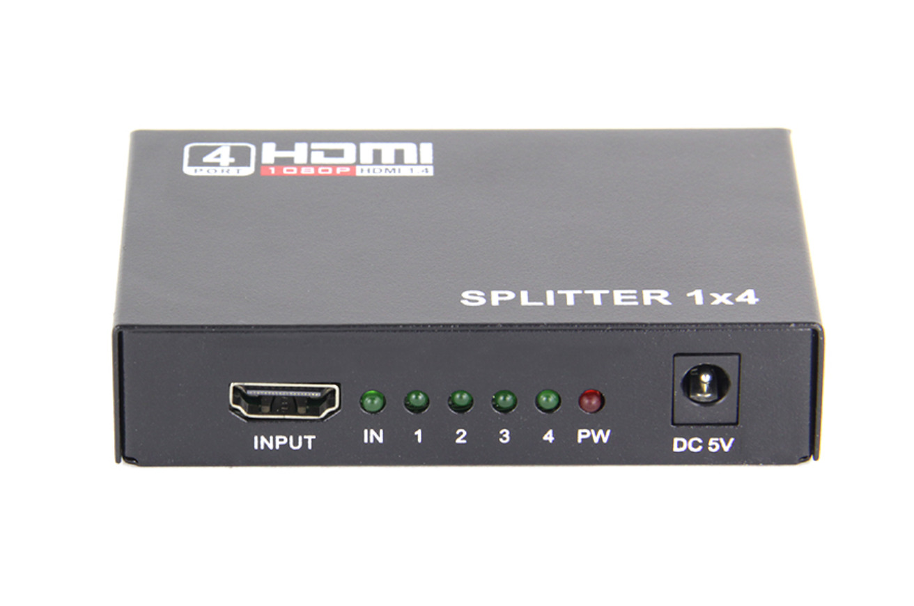 Разветвитель HDMI сплиттер 1х4 3D 1080р Ver. 1.4 - купить с доставкой ...