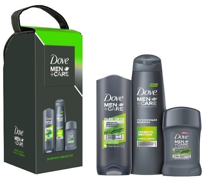 Подарочный набор для гигиены мужской Dove Men+Care энергия свежести ...