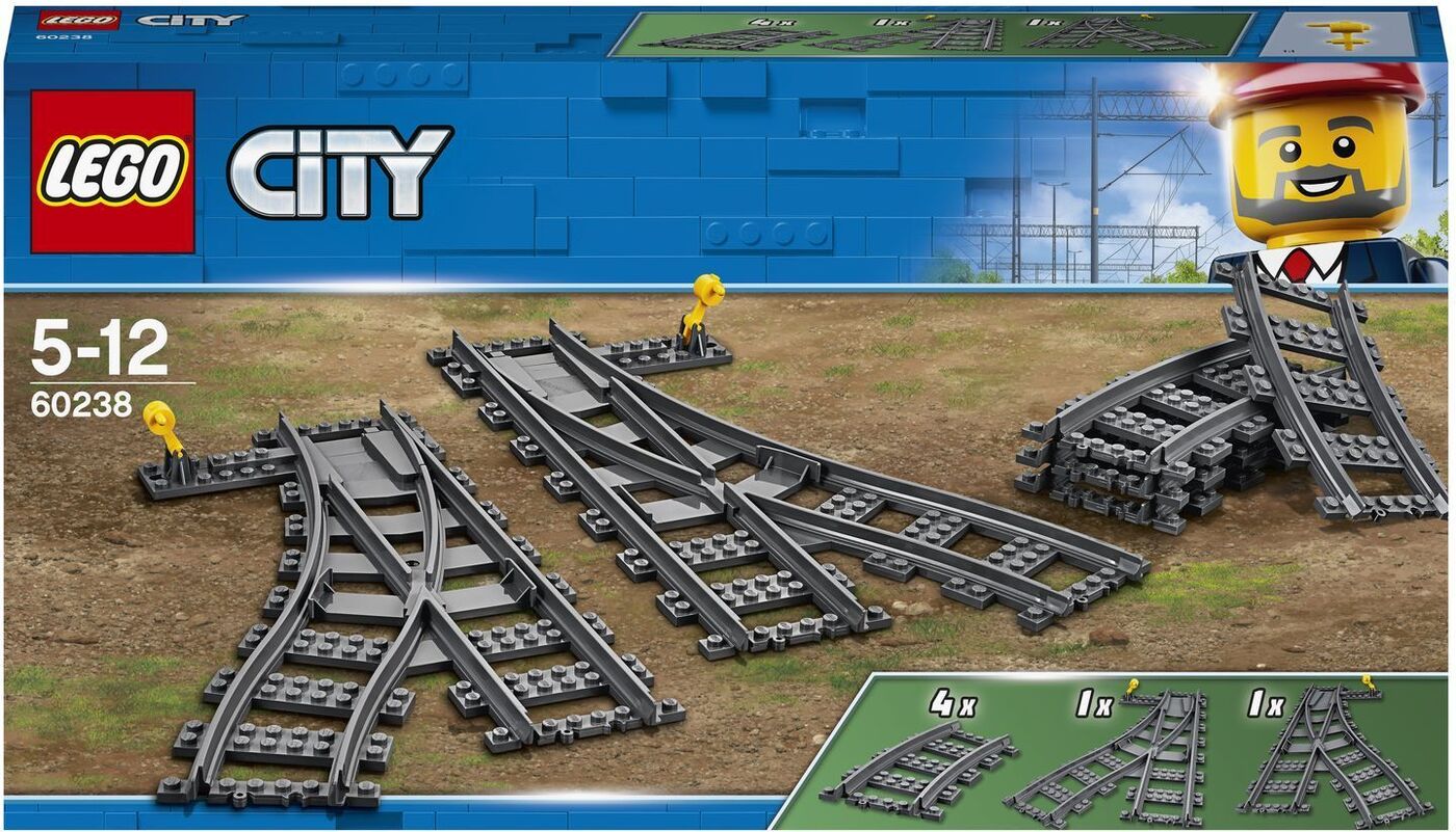 Конструктор LEGO City Trains 60238 Железнодорожные стрелки — купить в ...