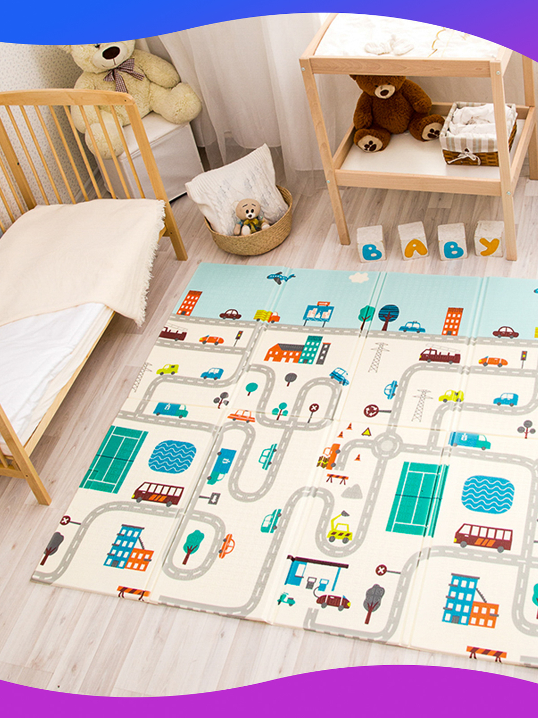 Складной коврик детский двусторонний Stonehenge Kids "Сказочная ферма ...