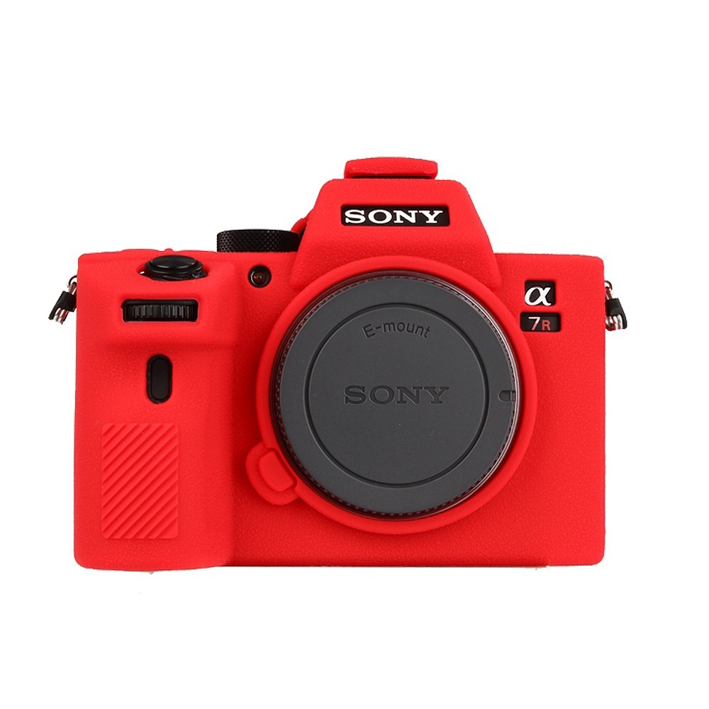 Силиконовый противоударный чехол MyPads для фотоаппарата Sony Alpha ILCE-A7RM3/ A7R3 III/ A7M3/ A7III/ mark 3 ультра-тонкая полимерная из мягкого качественного силикона красный