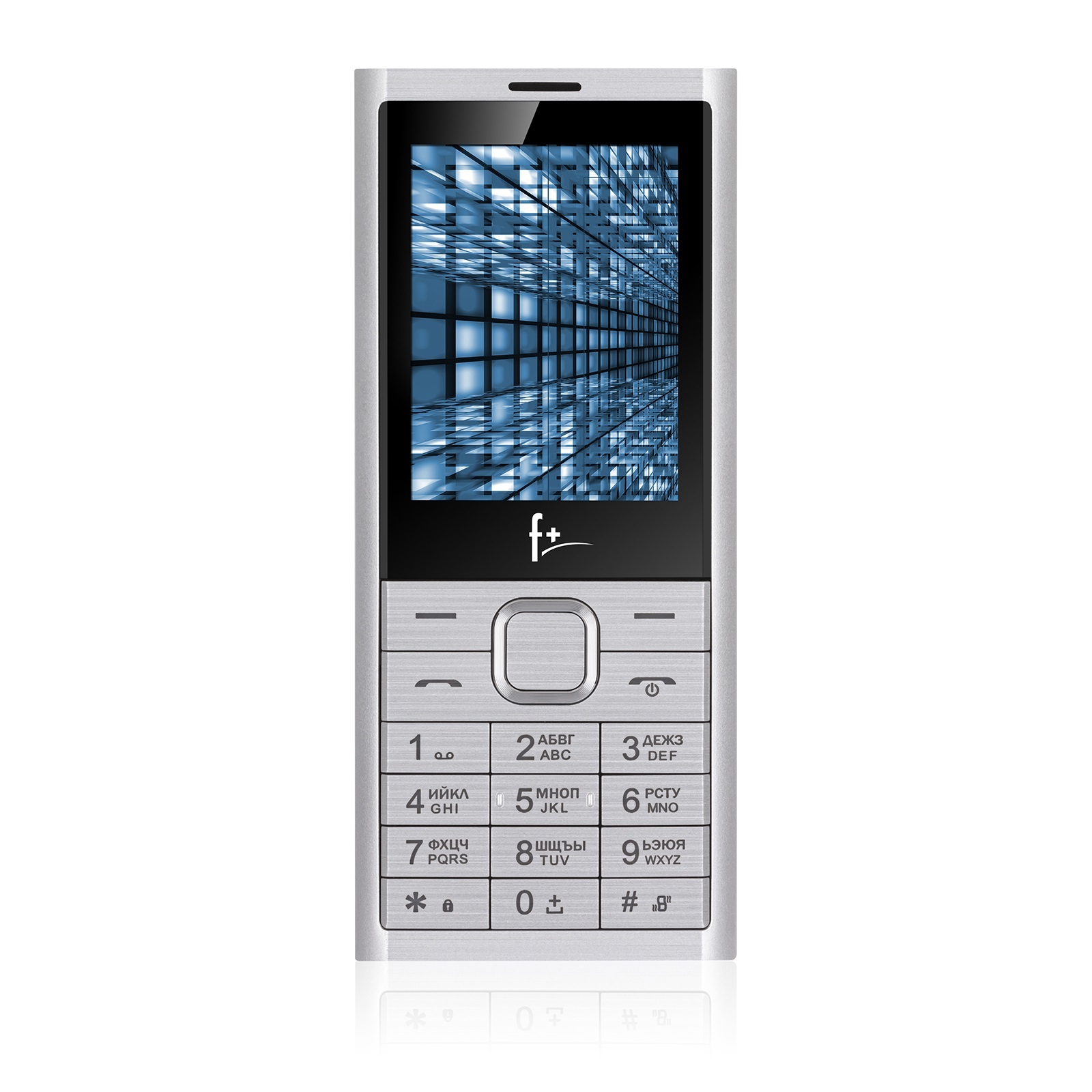 мобильный телефон f телефон f b280 dual sim silver, серебристый