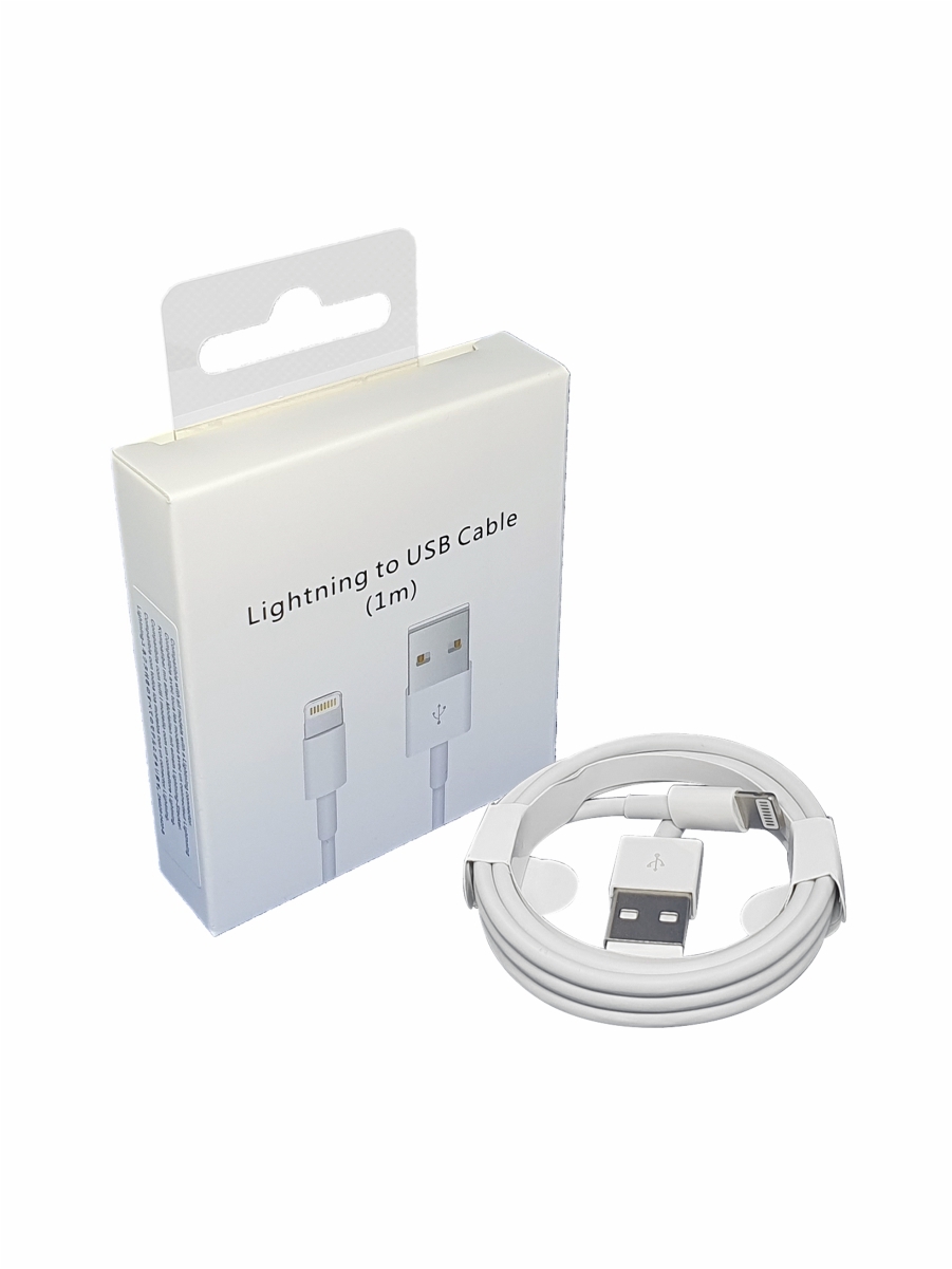 Кабель для мобильных устройств USB 2.0 Type-A/Apple Lightning, 1 м, белый