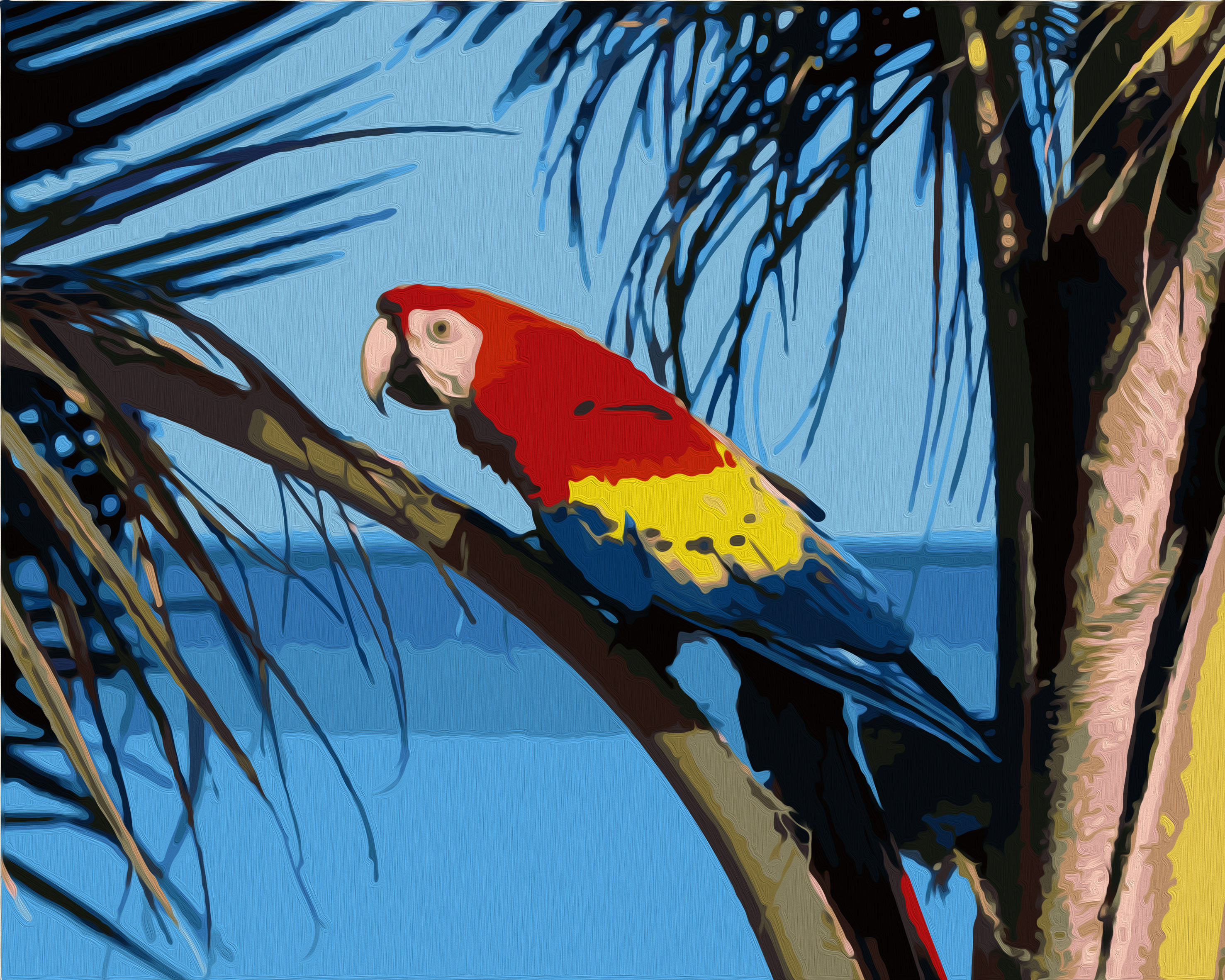 Большой цветной попугай. Андский высокогорный попугай. Попугай ара. Красноголовый попугай. Амазонский попугай.