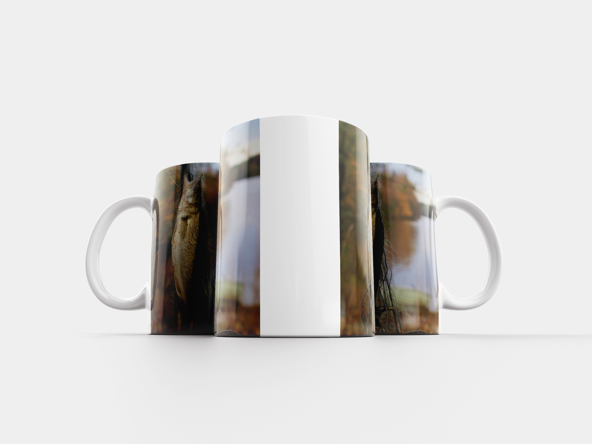 кружка "крапинка", цвета микс. кружка судак. кружка крым. филе рыбы кружки. кружка судак.