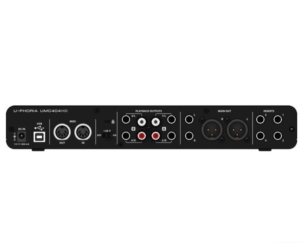 Внешняя звуковая карта с usb behringer umc404hd