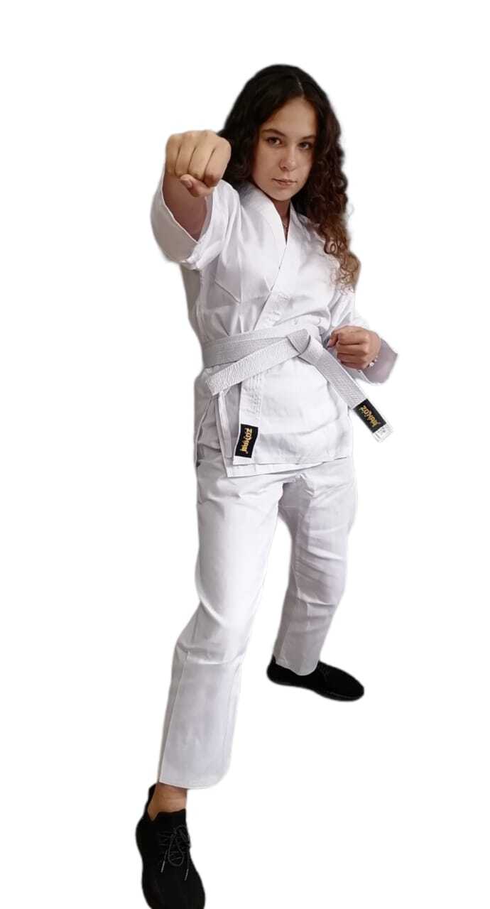 Кимоно для карате , Боевые искусства карате. рост 150 . Цвет Белый. - фото 2