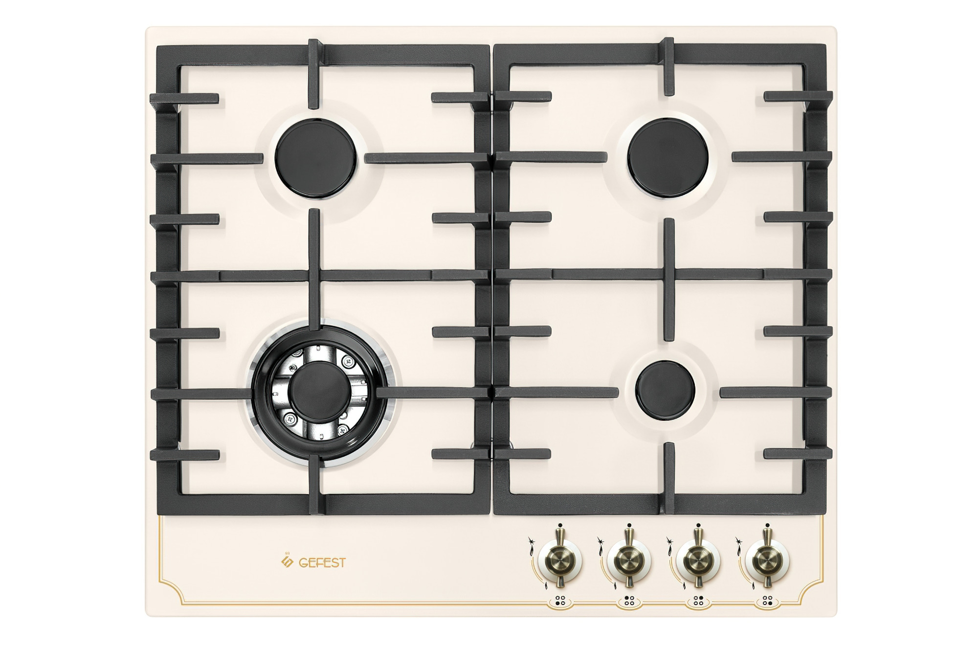 Газовая плита встраиваемая в столешницу 4 конфорки гефест