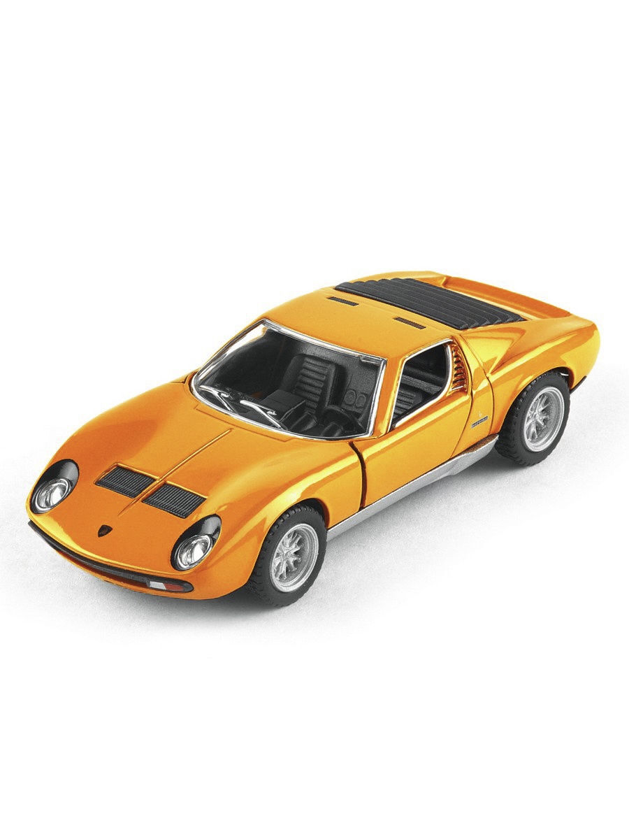 Машинка металлическая Ламборджини Миура Lamborghini Miura P400 SV 1971  Kinsmart 1:34 5390DKT инерционная, цвет Оранжевый - купить с доставкой по  выгодным ценам в интернет-магазине OZON (588534726)