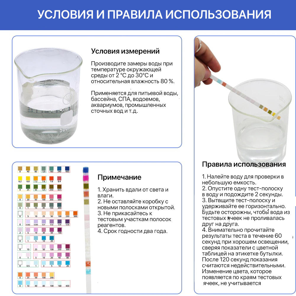 Индикаторные Полоски Жесткость Воды Купить