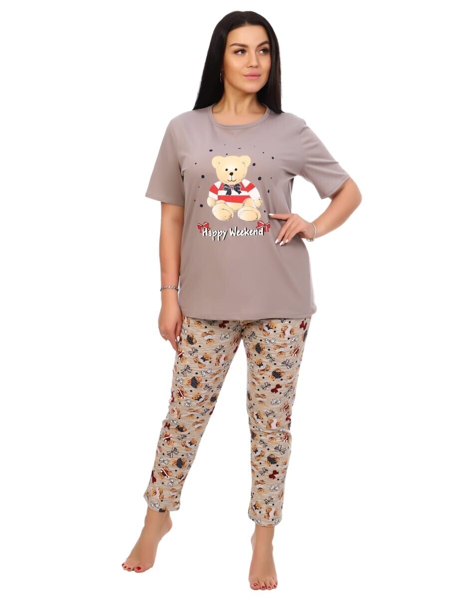 Пижама с мишками женская