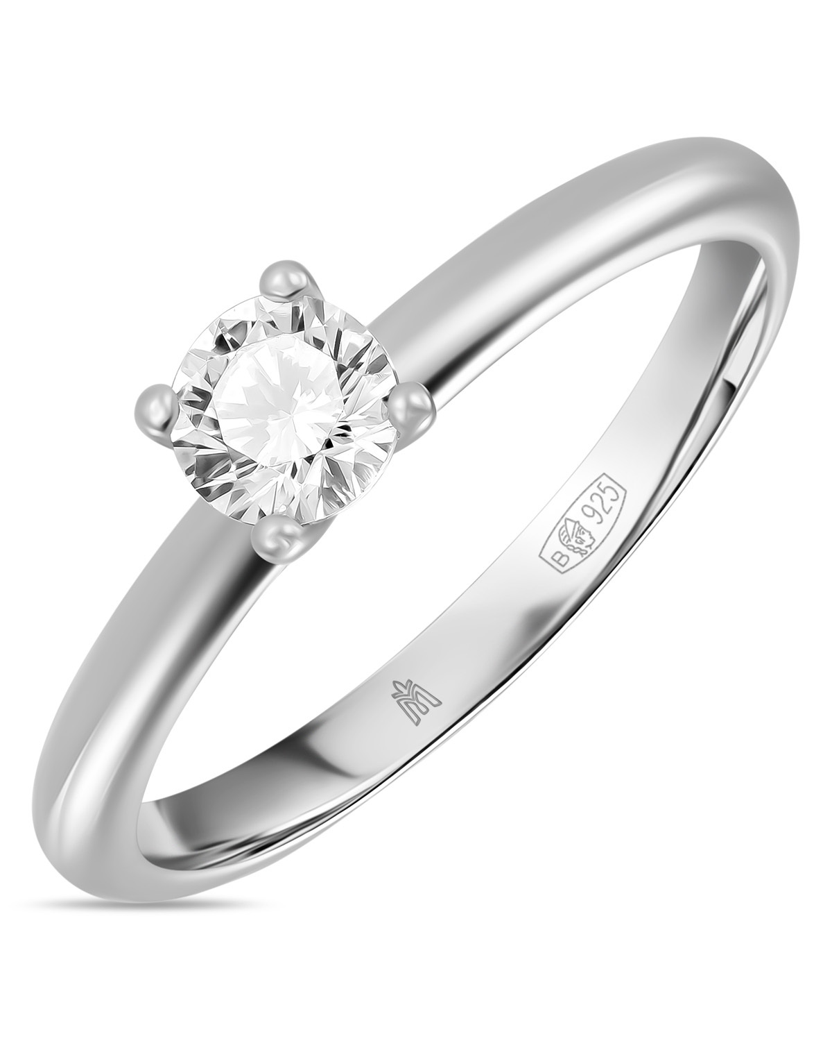 MIUZ Diamonds (Московский ювелирный завод) Кольцо из серебра с ...
