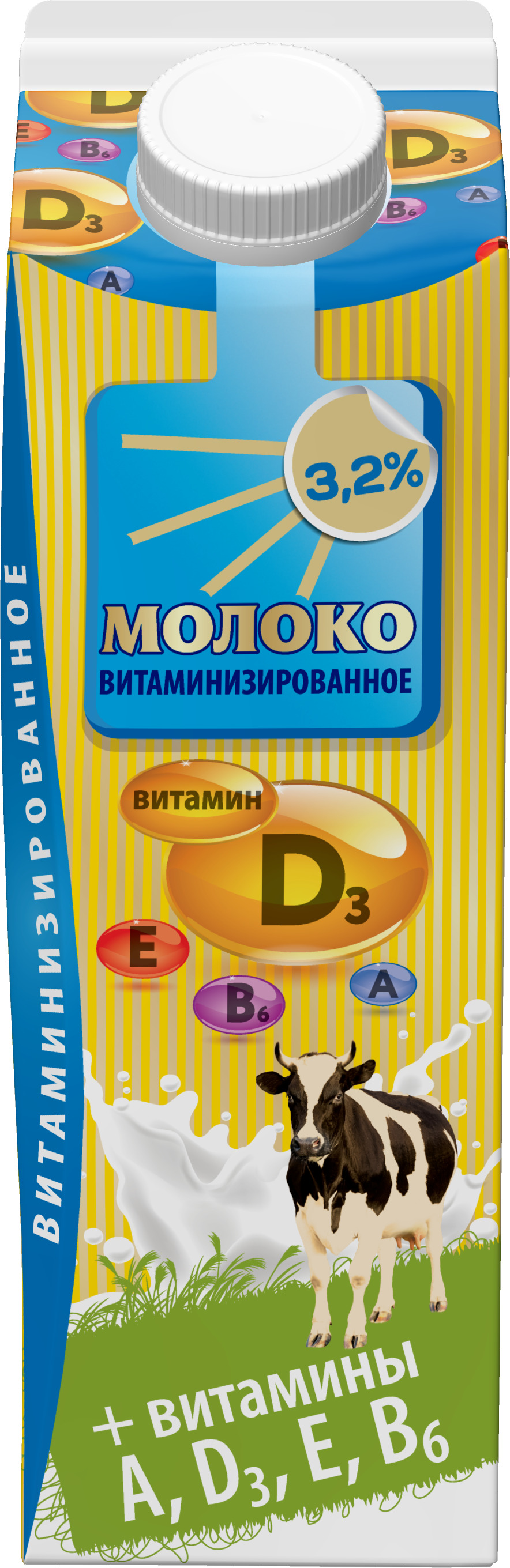 Молоко Витаминизированное, 3,2%, 900 мл — купить в интернет-магазине ...