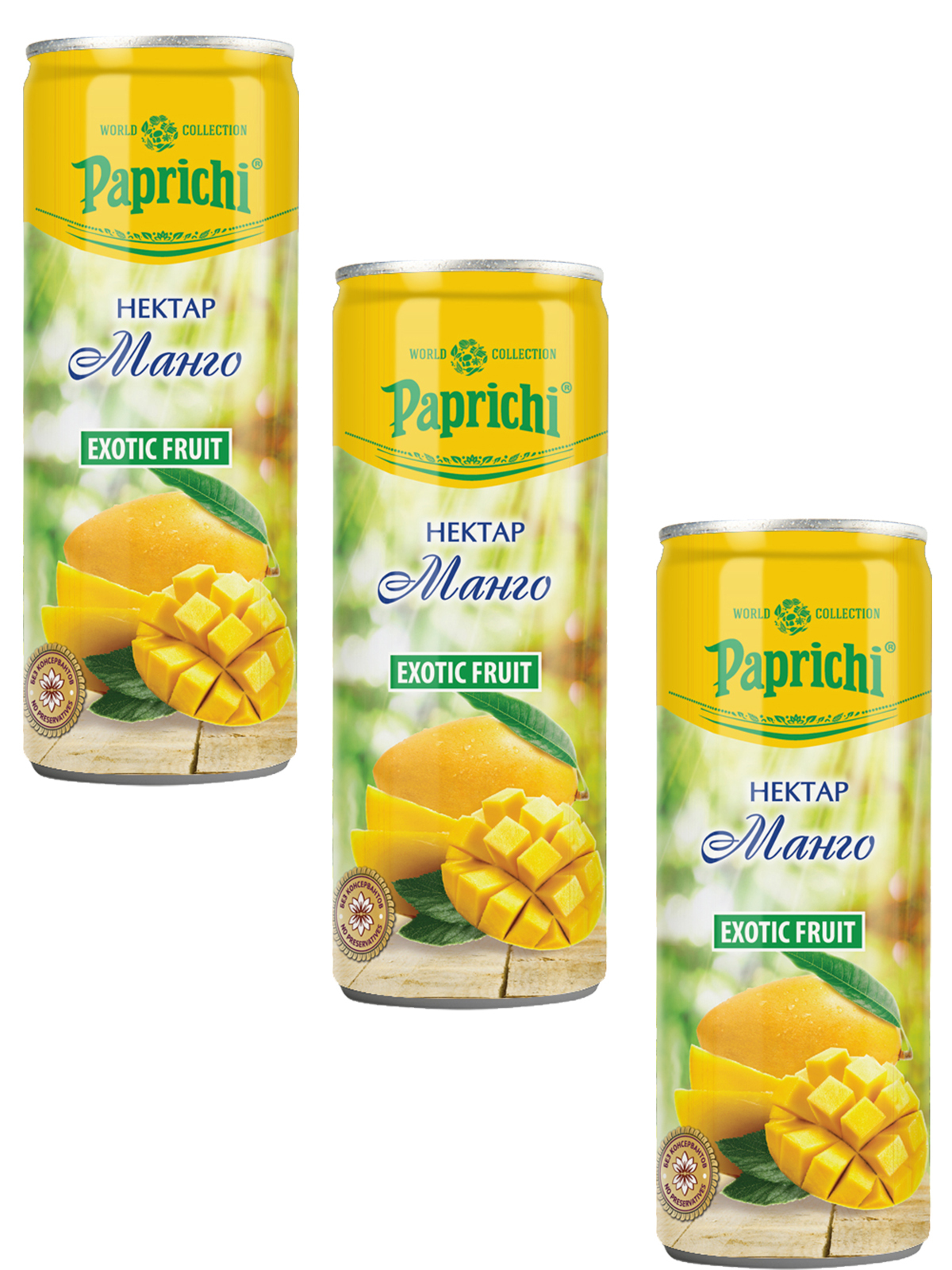 Манго Нектар Paprichi 3 штуки по 250 мл — купить в интернет-магазине ...