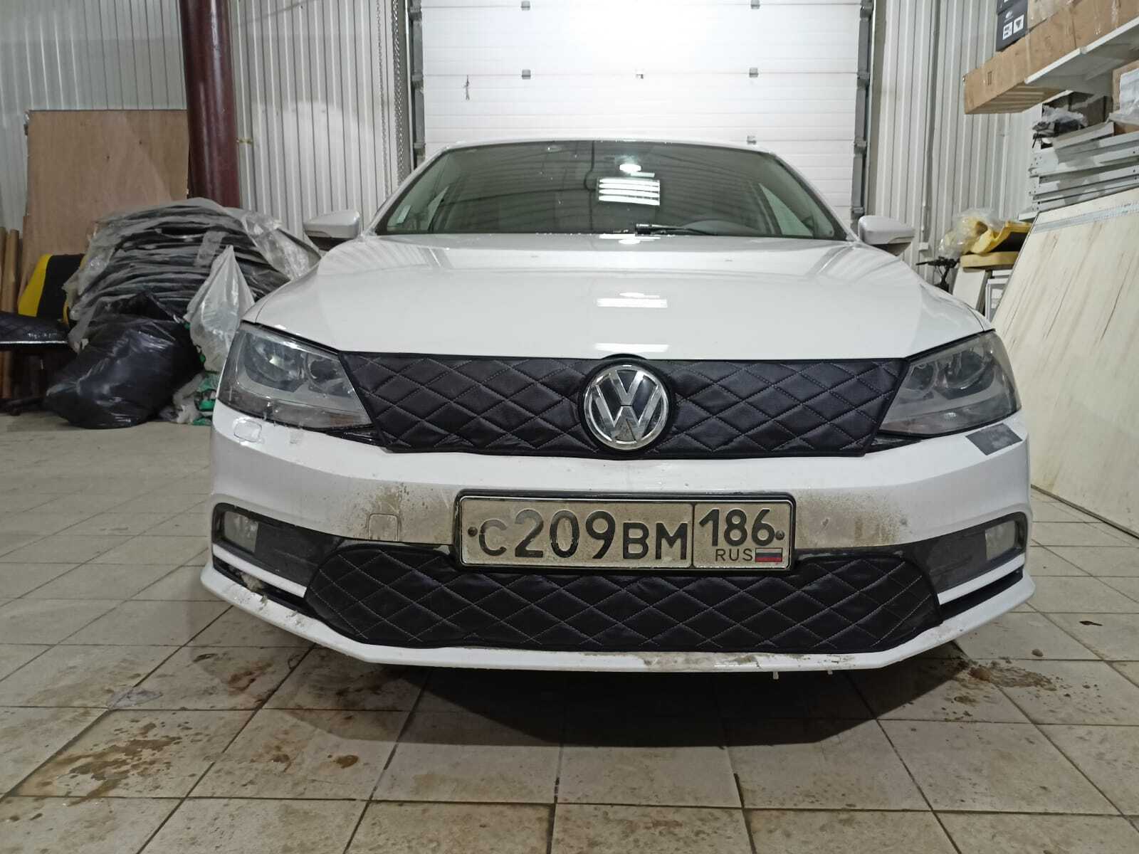 Утеплитель радиатора и бампера для Volkswagen Jetta 6 Фольксваген Джетта (2010 -2015)