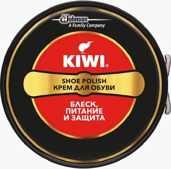 Kiwi Shoe Polish Крем для обуви в банке, черный, 50 мл — купить в ...