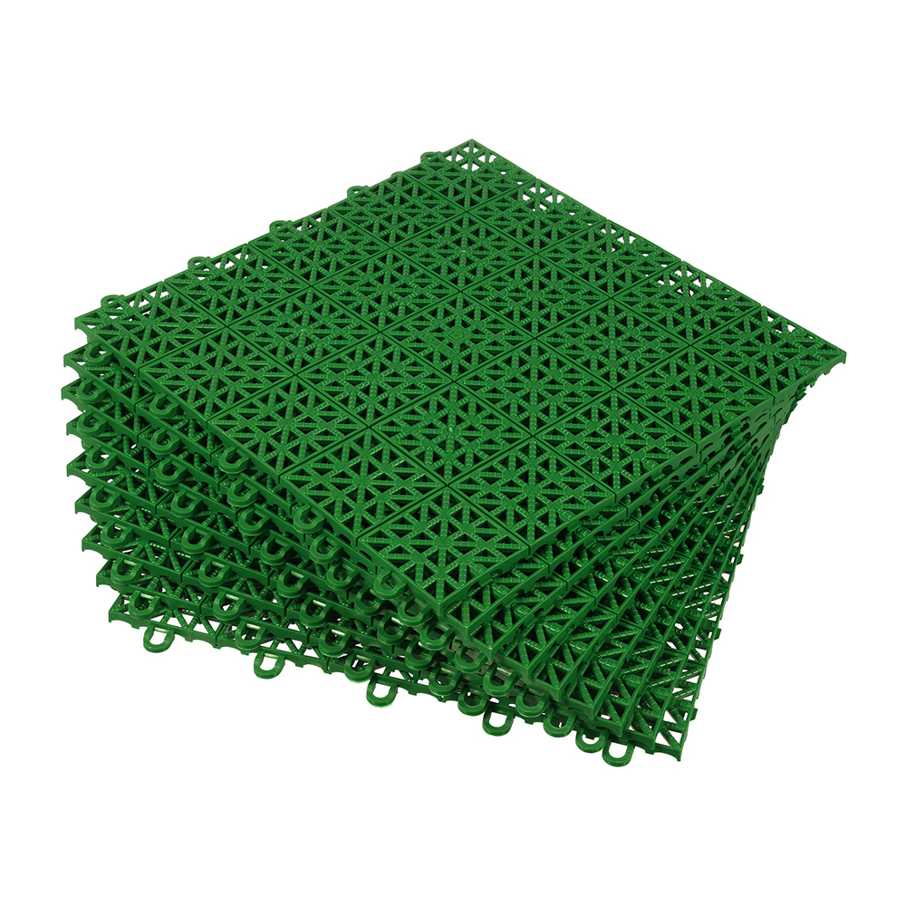 Купить уличное покрытие. Покрытие модульное 330х330 (9шт) зеленый Vortex. Покрытие пластиковое универсальное 1м.кв 9 плиток цвет зеленый Vortex/ 72. Покрытие модульное 330х330 зеленый Vortex. Универсальное пластиковое покрытие Vortex.