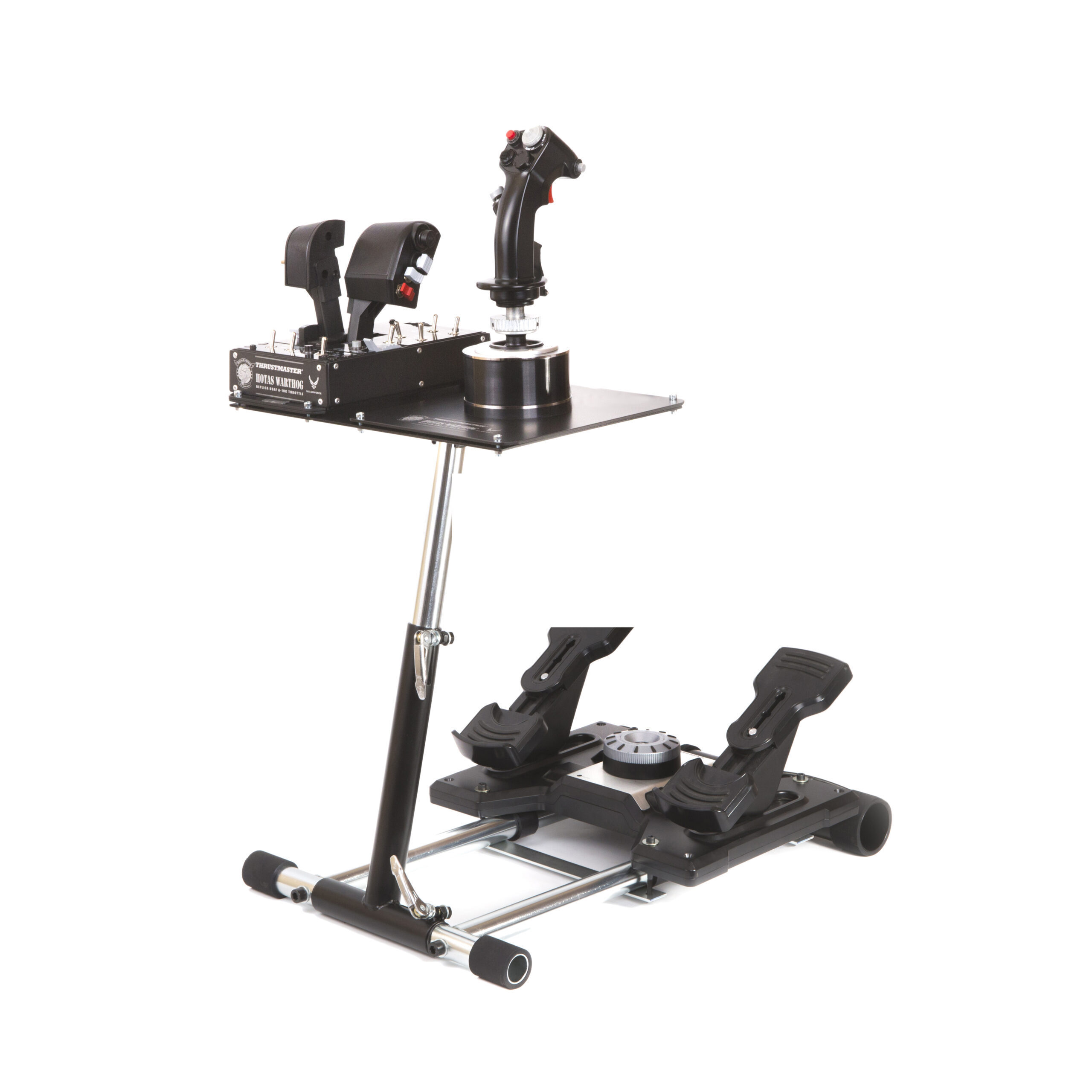 Wheel stand pro deluxe v2. Wheel Stand Pro for Thrustmaster Warthog. Крепление для джойстика x52. Крепления для джойстика x56 к столу. Крепление для джойстика авиасимулятора.